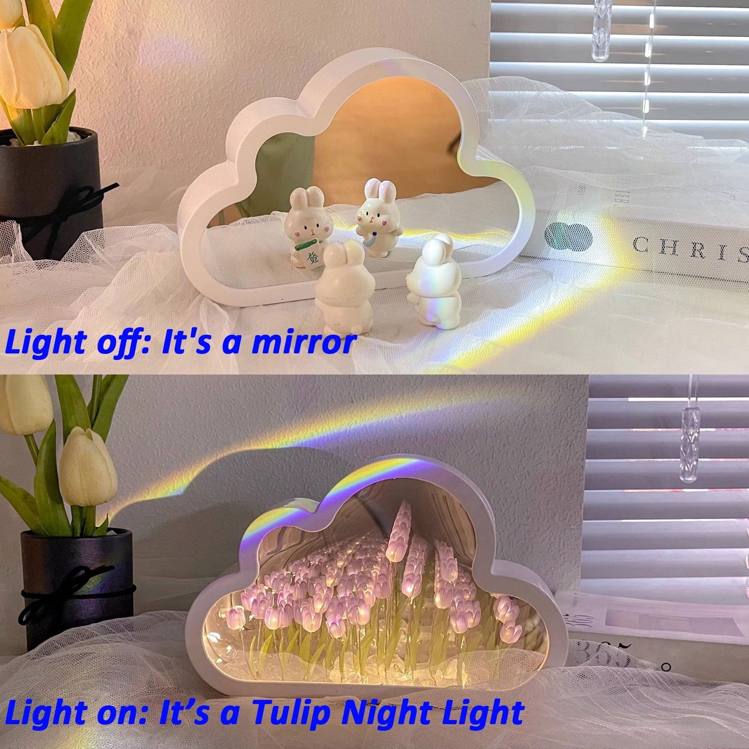 2 in 1 Tulip Mirror Lamp DIY